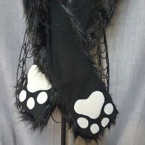 Boutique Accessories - Panda Spirit Hood Style Fur Hood "Pandamonium" Boutique Accessories - Panda Spirit Hood Style Fur Hood "Pandamonium"